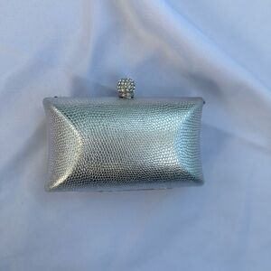 Bebe Small Silver Clutch from Early 2000s